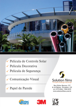 Película de controle solar 3m em Fortaleza