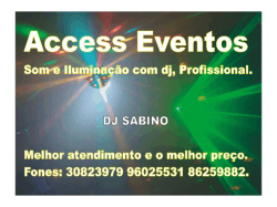 Dj Som Iluminação DJ SOM LUZ Access Eventos 85 30823979 96025531 86259882 