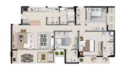 Apartamento 111m², 3 Quartos, 3 Suítes, Lazer completo nas Dunas de Fortaleza Ceará - Moma Condominium 