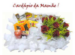 Dia das Mães,Cesta de Café Personalizada e Flores em Fortaleza