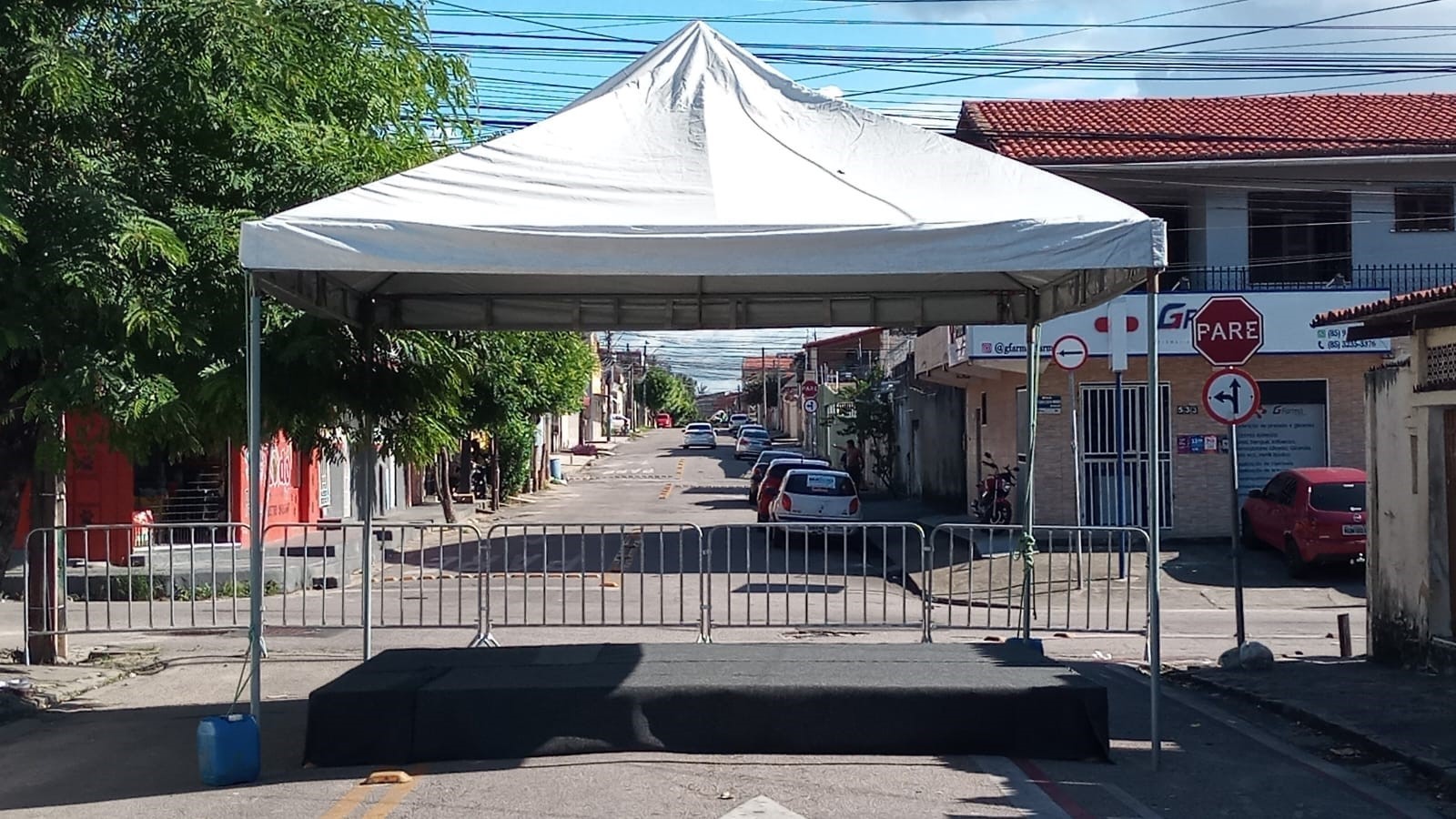 Palco Tenda Palco coberto Som Luz